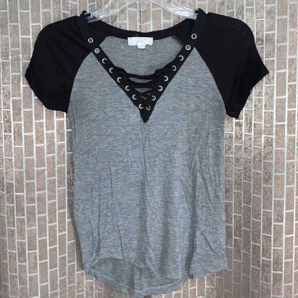 Glitz lace up front
